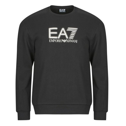 Felpa uomo Emporio Armani EA7  VISIBILITY SWEATSHIRT  Nero Emporio Armani EA7 8058997360661