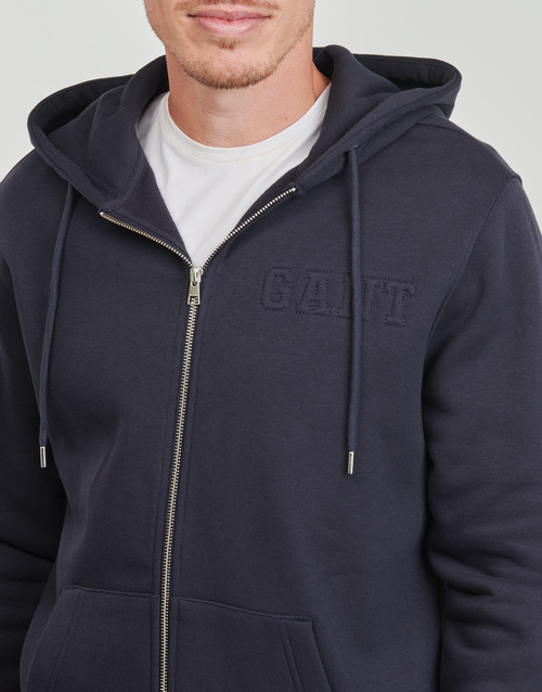 Felpa-uomo-Gant-EMBOSSED-FULL-ZIP-HOODIE-Marine-Gant-7325707807565-4