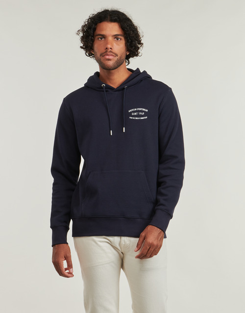 Felpa-uomo-Gant-SMALL-GRAPHIC-SWEAT-HOODIE-Marine-Gant-7325707843280-1