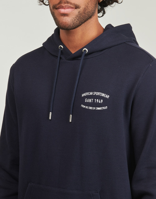 Felpa-uomo-Gant-SMALL-GRAPHIC-SWEAT-HOODIE-Marine-Gant-7325707843280-4