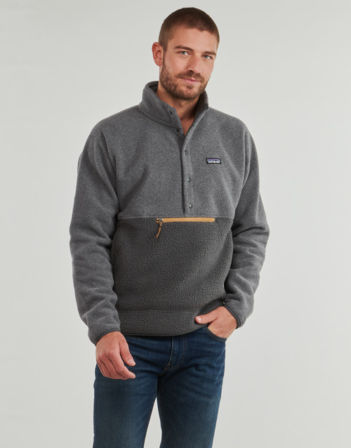 Felpa-uomo-Patagonia-Ms-Retro-Pile-12-Snap-PO-Grigio-Patagonia-196924714939-1