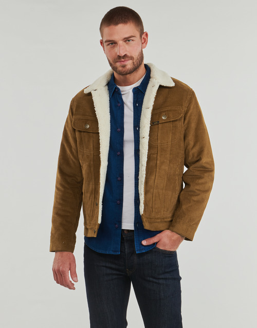 Giacca-in-jeans-uomo-Lee-SHERPA-JACKET-Marrone-Lee-5401139098022-1