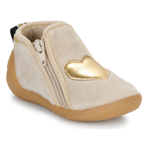 Pantofole bambini ragazza Bopy  ACLAIRE  Beige Bopy 3104330438735