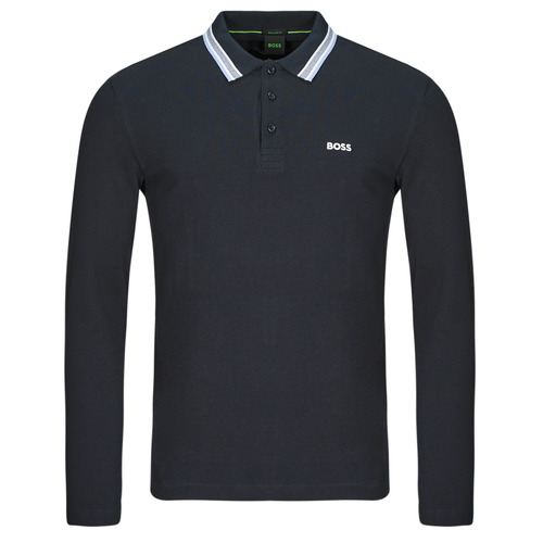 Polo maniche lunghe uomo BOSS  Plisy  Blu BOSS 4063544142595