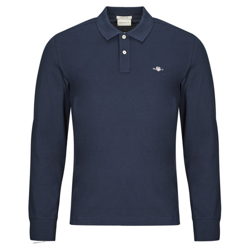 Polo maniche lunghe uomo Gant  REG SHIELD LS PIQUE RUGGER  Marine Gant 7325707175527