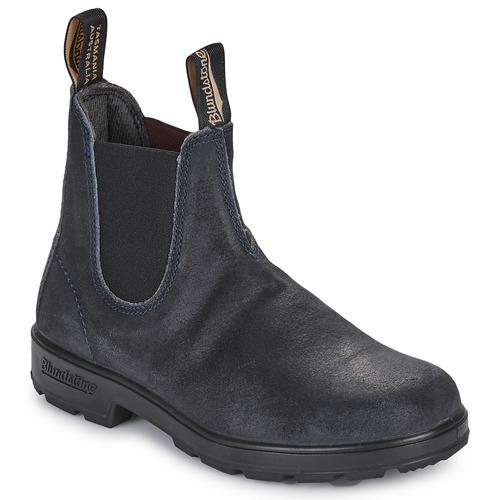 Stivaletti uomo Blundstone  ORIGINAL CHELSEA BOOTS WAXED SUEDE  Blu Blundstone 9315891500876