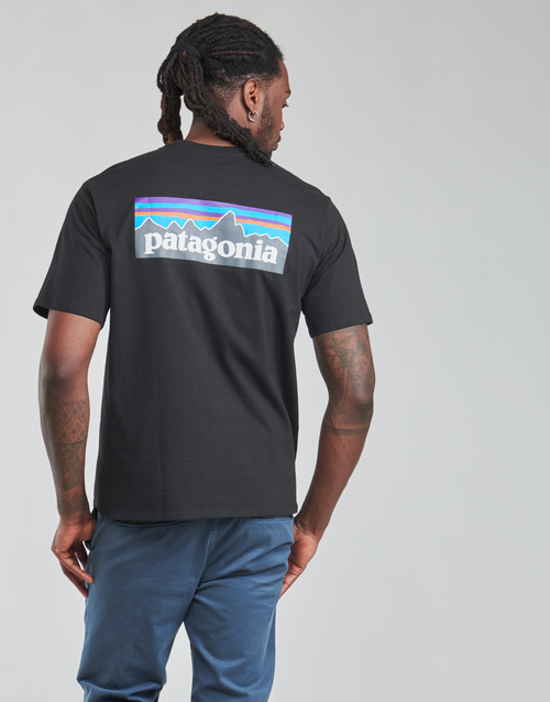 T-shirt-uomo-Patagonia-Ms-P-6-Logo-Organic-T-Shirt-Nero-Patagonia-1