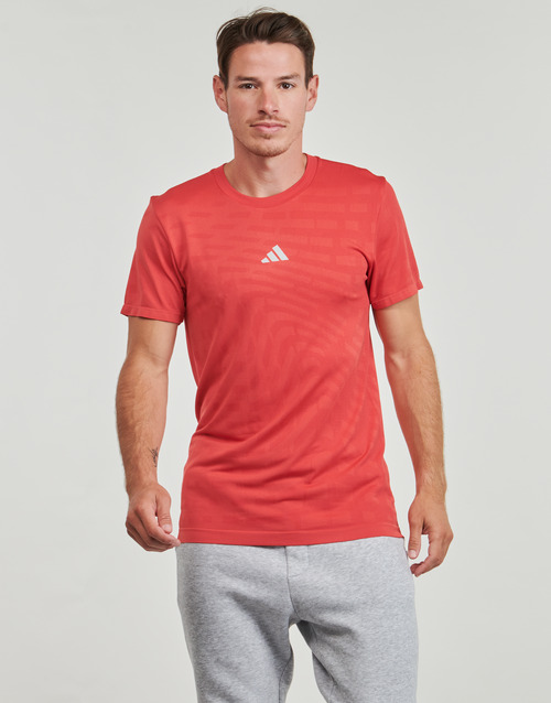 T-shirt-uomo-adidas-Gym-Training-Seamless-T-Shirt-Rosso-adidas-4067896186610-1