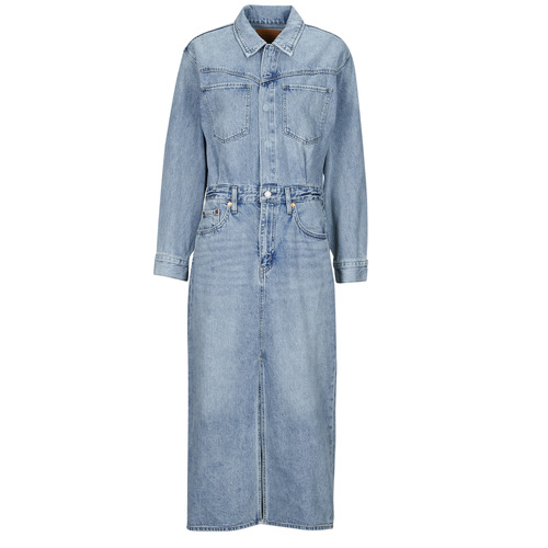 Abito Lunghi    WESTERN DENIM MIDI DRESS