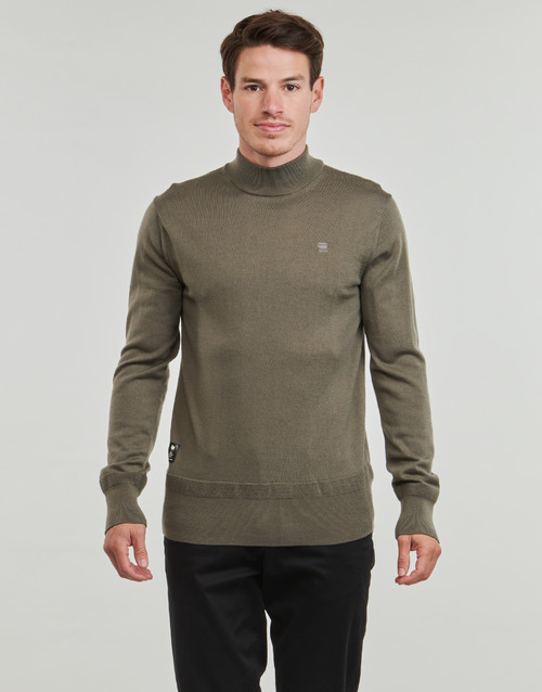 Maglione-uomo-G-Star-Raw-PREMIUM-CORE-MOCK-KNIT-Kaki-G-Star-Raw-8720706189022-1