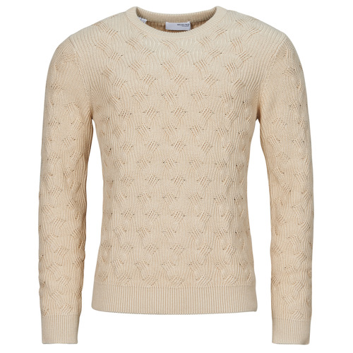 Maglione uomo Selected  SLHCALLIS   Beige Selected 5715604675718