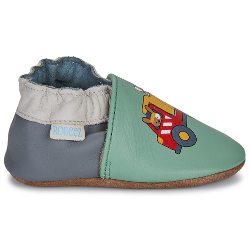 Pantofole-bambini-ragazzo-Robeez-PLAYING-YARD-Verde-Robeez-3616432625321-1