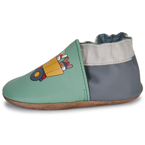 Pantofole-bambini-ragazzo-Robeez-PLAYING-YARD-Verde-Robeez-3616432625321-3