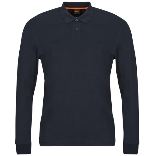 Polo maniche lunghe uomo BOSS  Pe_interlock_long  Marine BOSS 4063544458245