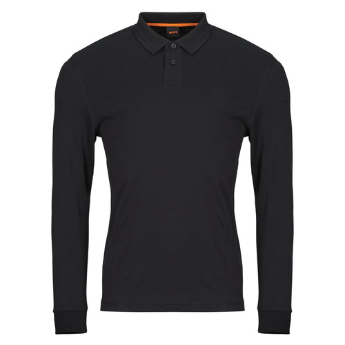 Polo maniche lunghe uomo BOSS  Pe_interlock_long  Nero BOSS 4063544457323