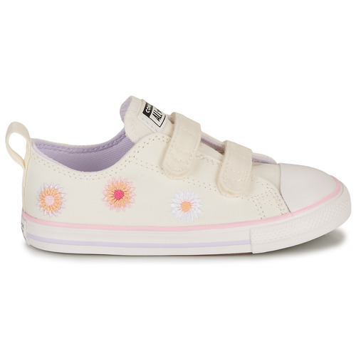 Scarpe-bambini-ragazza-Converse-CHUCK-TAYLOR-ALL-STAR-2V-EGRETVINTAGE-WHITESUNRISE-PINK-Bianco-Converse-1