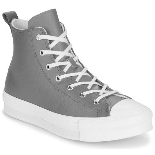 Scarpe bambini ragazza Converse  CHUCK TAYLOR ALL STAR EVA LIFT LEATHER  Grigio Converse 194435185057