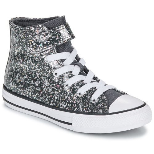 Scarpe bambini ragazza Converse  CHUCK TAYLOR ALL STAR GLITTER EASY-ON  Nero Converse 194435194684