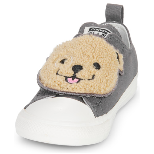 Scarpe-bambini-ragazza-Converse-CHUCK-TAYLOR-ALL-STAR-ONE-STRAP-SHERPA-BEAR-EASY-ON-Grigio-Converse-194435194936-2