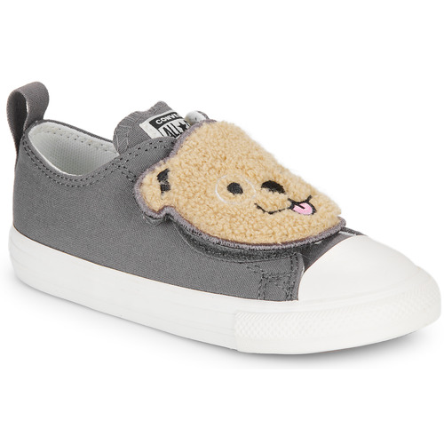 Scarpe bambini ragazza Converse  CHUCK TAYLOR ALL STAR ONE STRAP SHERPA BEAR EASY-ON  Grigio Converse 194435194936