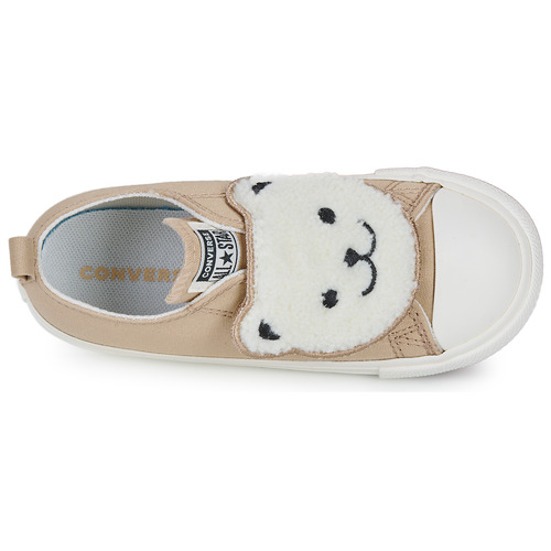 Scarpe-bambini-ragazza-Converse-CHUCK-TAYLOR-ALL-STAR-SHERPA-BEAR-EASY-ON-Beige-Converse-194435192727-5