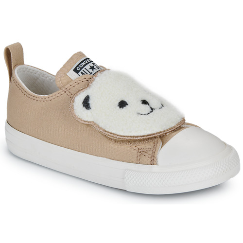 Scarpe bambini ragazza Converse  CHUCK TAYLOR ALL STAR SHERPA BEAR EASY-ON  Beige Converse 194435192727