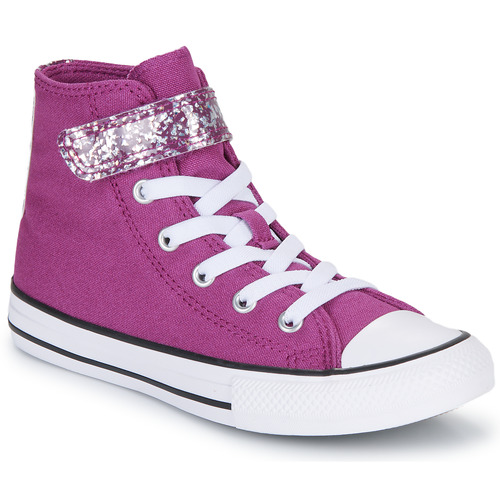 Scarpe bambini ragazza Converse  CHUCK TAYLOR ALL STAR SHIMMER EASY-ON  Viola Converse 194435195223