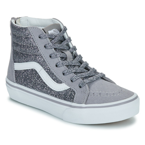 Scarpe bambini ragazza Vans  SK8-Hi Zip  Grigio Vans 197065674762