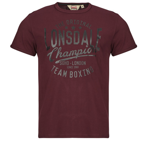 T-shirt uomo Lonsdale  HAREHILLS  Bordeaux Lonsdale 4255581537391