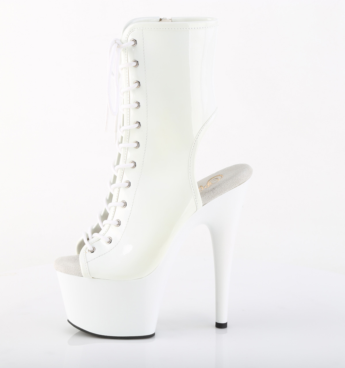 Pleaser ADORE-1016 ADO1016/W/M Tronchetti  Tacco Altissimo 17 Plateau 7.0 Bianco ADO1016/W/M