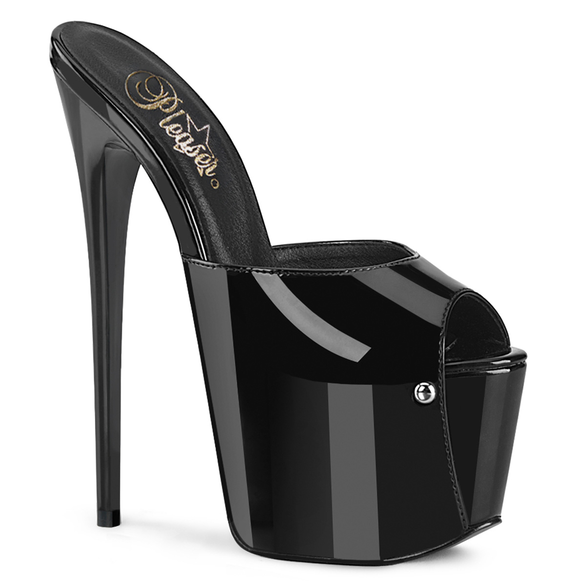 Pleaser JUBILANT-01 JUB01/B Sabot Donna  Tacco Altissimo 17 Plateau 7.6 Nero JUB01/B