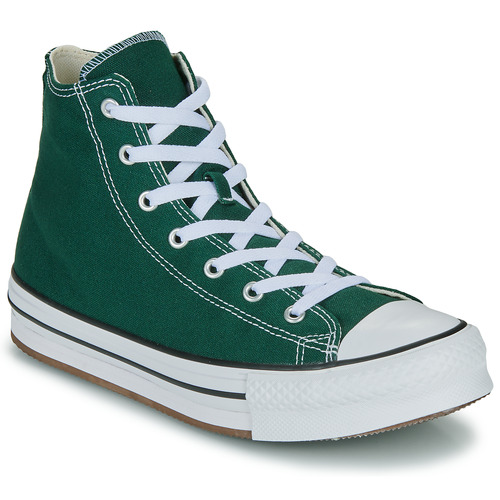 Scarpe bambini ragazza Converse  CHUCK TAYLOR ALL STAR EVA LIFT  Verde Converse 194435187358