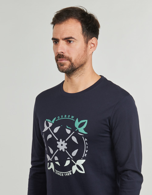 T-shirts-a-maniche-lunghe-uomo-Oxbow-Q2TWAINE-Marine-Oxbow-3605168533000-4